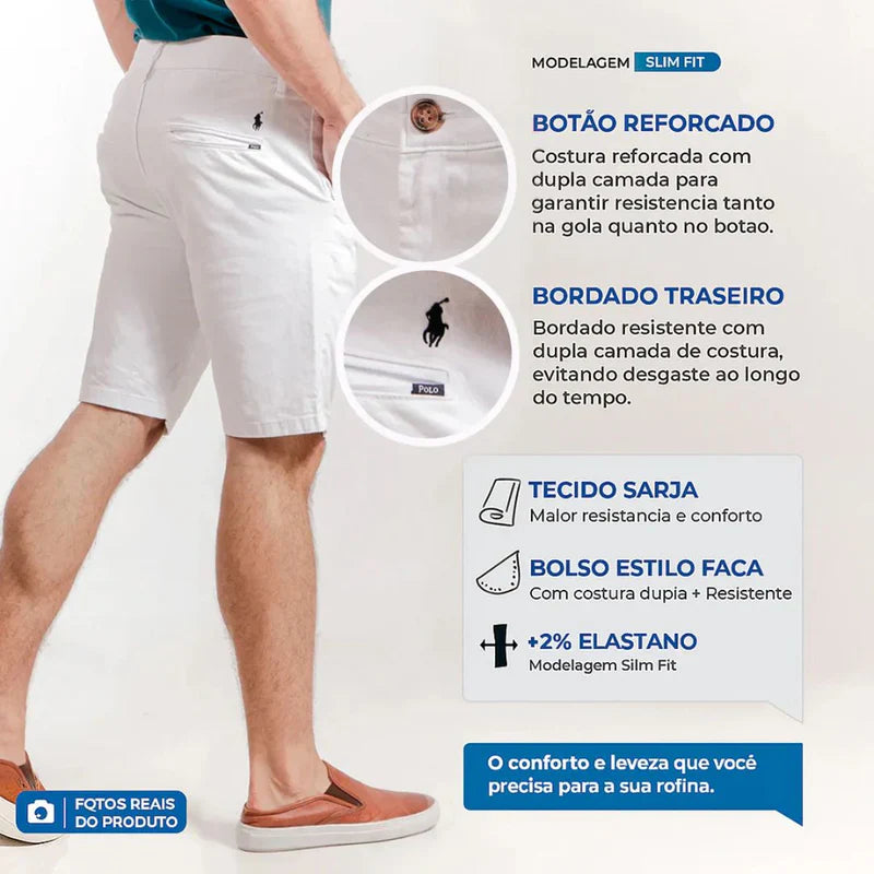 Kit 6 Bermudas RL Sarja Slim (Últimas Unidades)